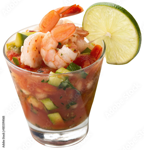 refreshing mexican shrimp cocktail