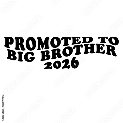 Promoted to Big Brother Announcement  vector illustration