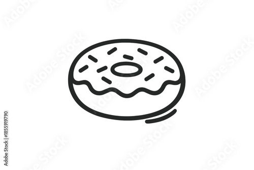 Donut icon on a gradient background