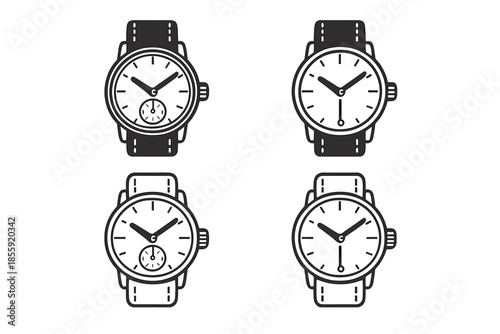 Four Vintage Style Wrist Watches