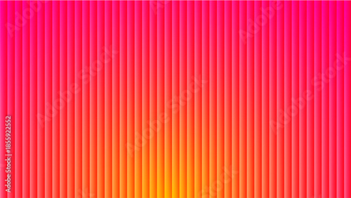 Misty Vertical Ripple Glass Gradient in Neon Pink and Orange