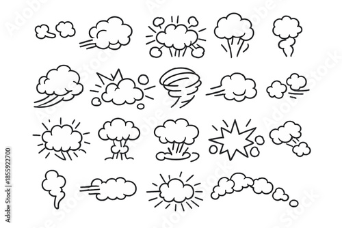 Comic Book Style Explosion and Wind Effects