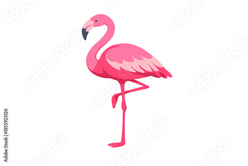 Pink Flamingo Glowing Neon