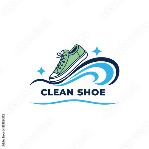 creative modern shoe logo featuring dynamic footwear illustrations, clean minimal vector logos suitable for shoe brands, fashion labels, and apparel business