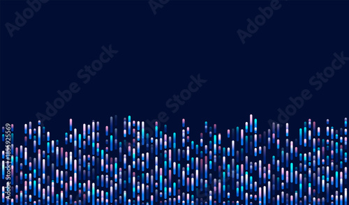 Technology background. Big data visualization. Tech abstract data lines