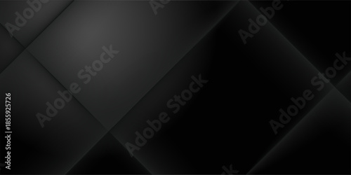 Dark deep black dynamic abstract vector background with wavy lines. Modern creative halftone premium gradient. 3d cover of business presentation banner for sale event night party. Soft shadow dots