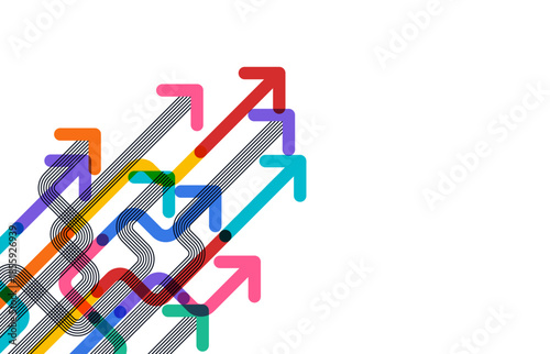 Abstract arrow direction. Business investment to success. financial data graph strategy. Technology background. High speed.