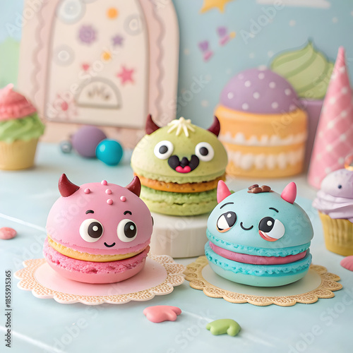 promot Whimsical Macarons: Discover These Delightful Confections! on my backround