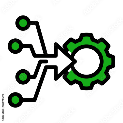 Digital Technology Input Source Icon from Data Analysis Icon Collection (Glyph Color Lineal style)