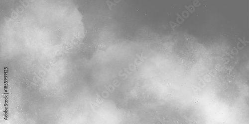 smoke. Isolated Real White Clouds on Black Background for Visual Effects on Photos and Designs. Smoke on gray background. abstract Monochrome smeared gray aquarelle painted paper texture .