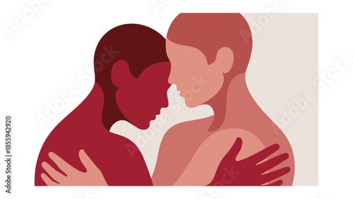Embracing Empathy: A depiction of a warm embrace, symbolizing support, comfort, and shared humanity, highlighting the beauty of connection and solidarity.