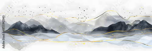 Abstract watercolor background vector luxury wallpaper