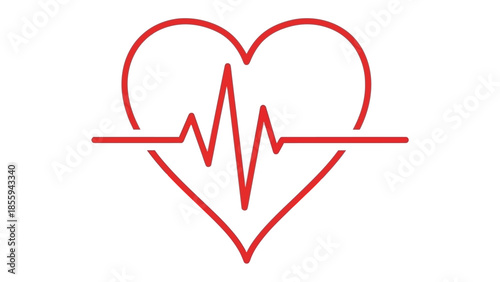 Heartbeat Icon: A simple yet impactful image of a heartbeat, conveying themes of health, wellness, and vitality, the symbol is visually striking and immediately recognizable.