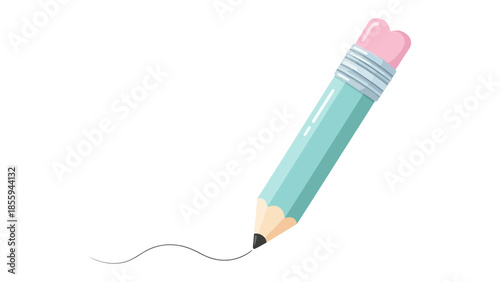 Pencil: A vibrant illustration of a classic writing tool, this image captures the essence of creativity and precision with a detailed rendering.