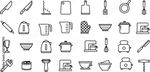 set of Kitchen tools  icons