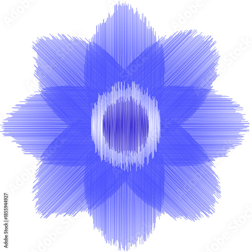 blue and white flower