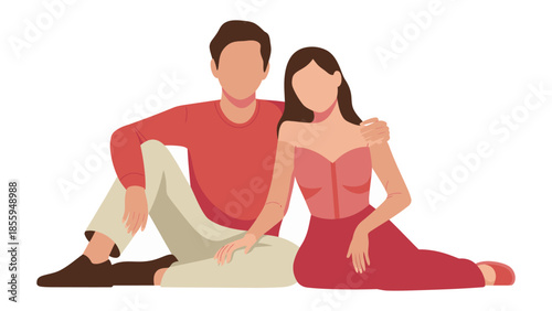 Inseparable Bond: A tender moment captured as a couple shares a close embrace, their silhouettes illustrating the strength of their connection and mutual support.