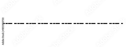 Minimal horizontal dashed line divider for design, layout, and visual separation