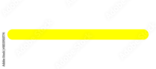 Horizontal straight line. Yellow simple line. 