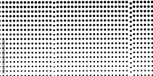 abstract gradient halftone dots background Pop art template texture Vector illustration. white and black halftone background, horizontal seamless dotted lines. The halftone texture is monochrome. 