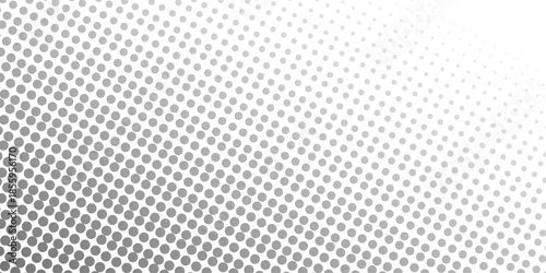 abstract gradient halftone dots background Pop art template texture Vector illustration. white and black halftone background, horizontal seamless dotted lines. The halftone texture is monochrome. 