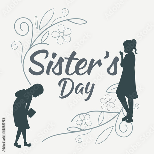 sisters day card 