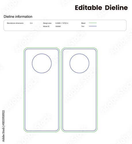 door hanger dieline template box dieline die lines packaging custom dieline  box cardboard box dieline pizza box dieline printable product packaging layout,
