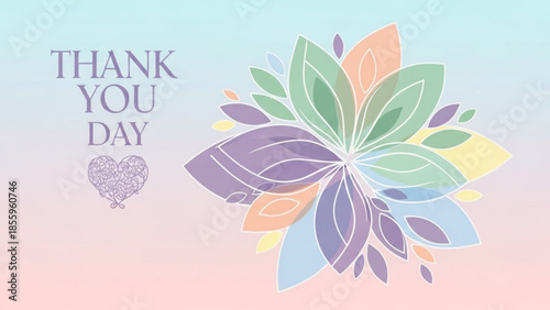 Floral Gratitude: A delicate floral arrangement with pastel hues serves as a heartwarming emblem of appreciation, conveying sentiments of thankfulness with grace and charm.