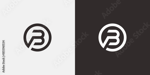 Stylized letter B logo icon