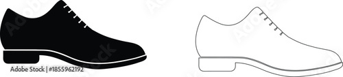 Pair of classic dress shoes Vector