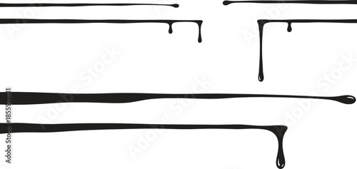 Dripping Chocolate Syrup Illustration