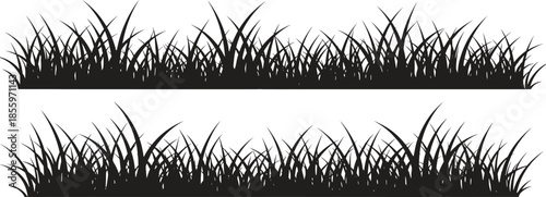 Grass Silhouette Border Design