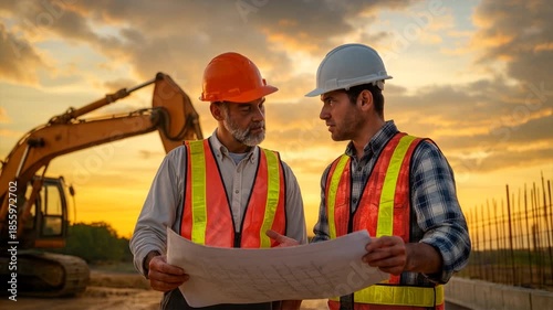 The contractor analyzes the design solutions and plans the stages of work