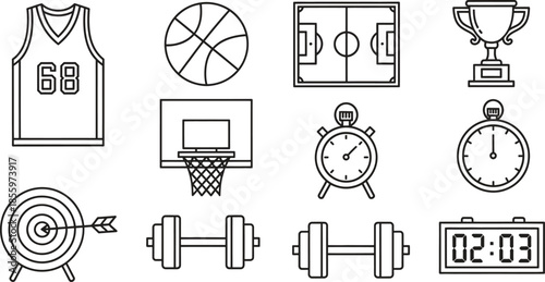 Sports Equipment and Icons Collection