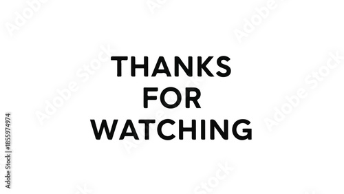 Thanks For Watching - A Visual Endscreen Displaying Gratitude and Appreciation