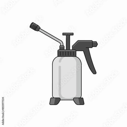 Illustration of a garden sprayer on a white background