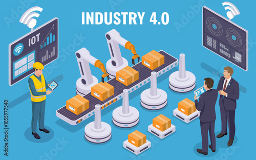 Industry 40 Automation with Robotics and IoT Technology
