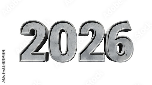 Year 2026 displayed with lines
