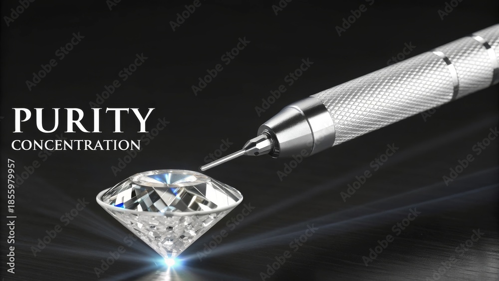 custom made wallpaper toronto digitalDiamond being refined with a silver tool against a dark backdrop