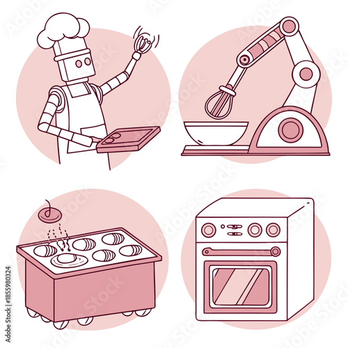 Automated kitchen robotics