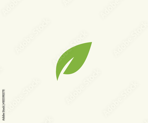 Organic Natural Leaf Logo Design