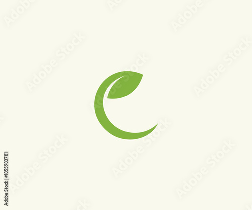 Organic Natural Leaf Logo Design