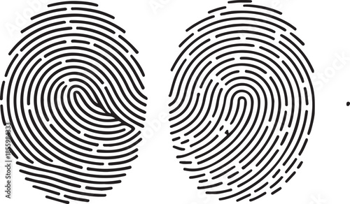 fingerprint vector icon Signature concept for password encryption. Set fingerprint scanning icon sign – stock Fingerprint scanning icon sign.