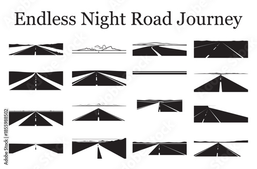 Endless Night Road Journey