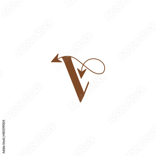 V logo with Versatile symbol