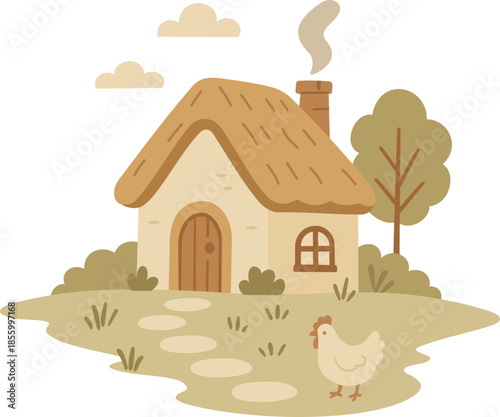 farm with chicken
