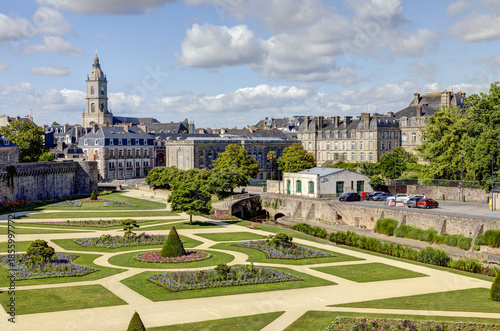 Ville de Vannes dans le département du Morbihan en Bretagne - France