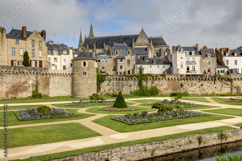 Ville de Vannes dans le département du Morbihan en Bretagne - France