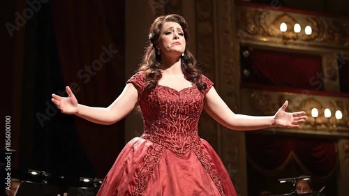 Opera Singer On Stage