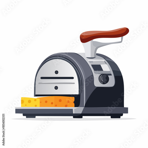 Cheese slicer with cheese block